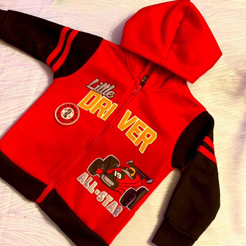 NWOT zip-up hoodie sz 18mo